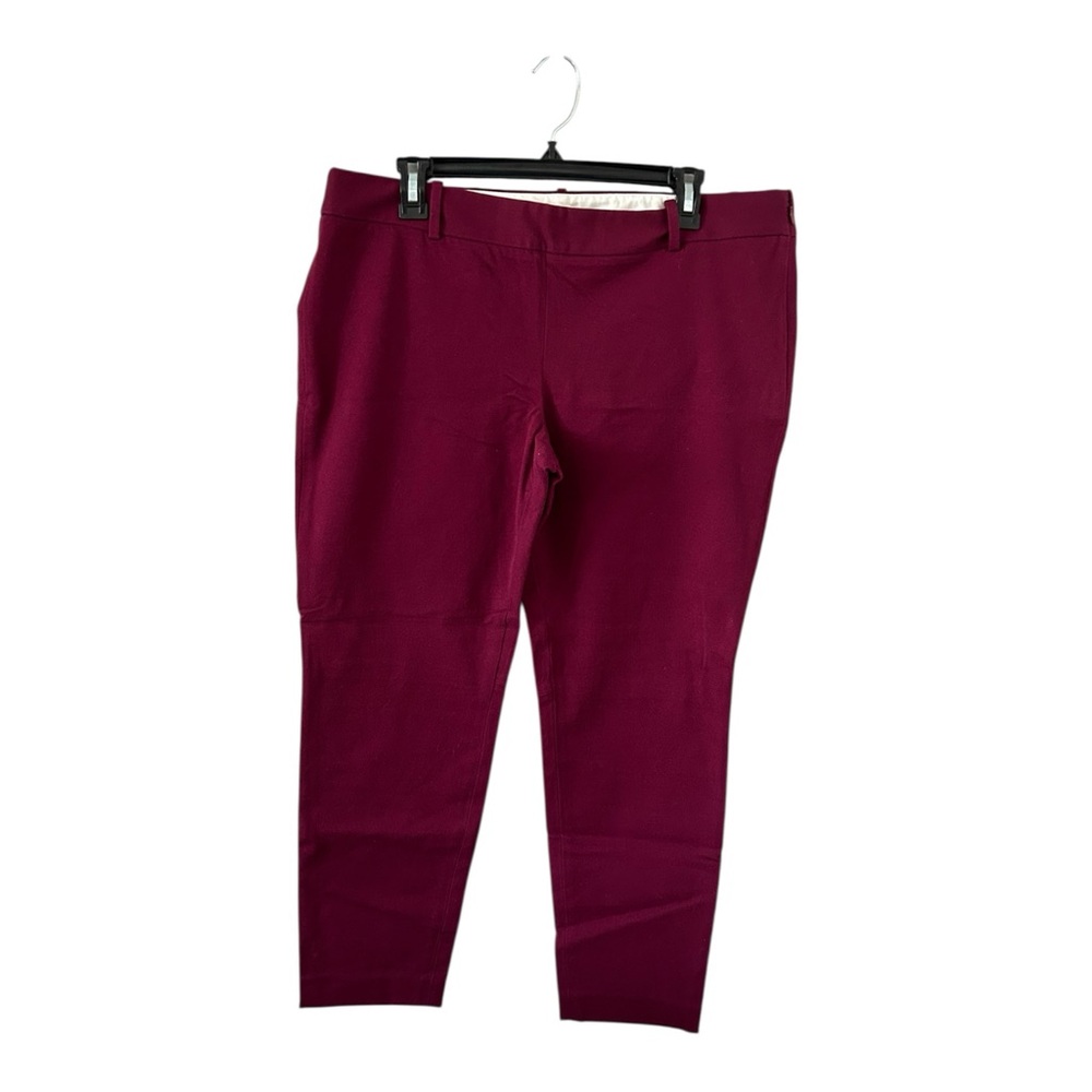 J.Crew Stretch Burgundy Workwear Pant Size 14